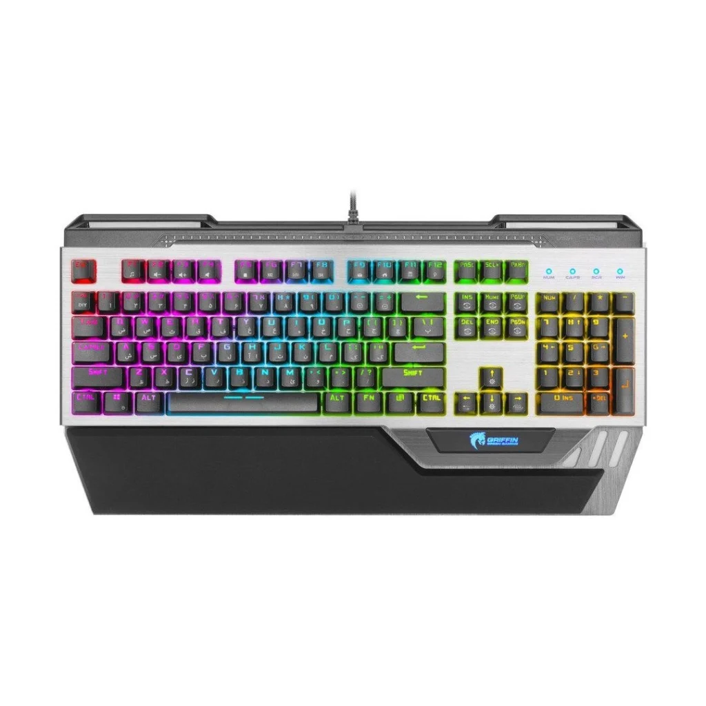 کیبورد-گیمینگ-گرین-مدل-GK803-RGB